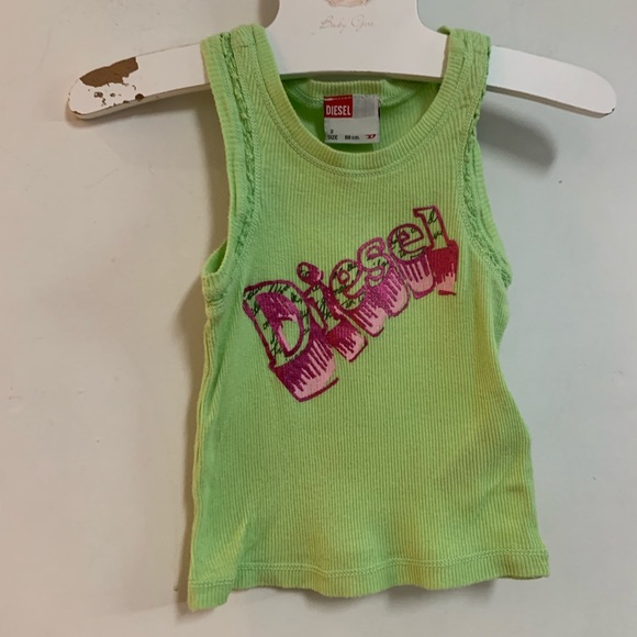 Diesel Toddler Ribbed Logo Tank - Picture 2 of 12